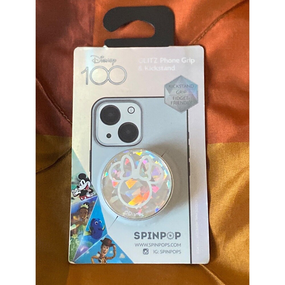 Disney 100 SpinPop Glitz Phone Grip & Kickstand - Minnie Mouse - Spin Pop Fidget